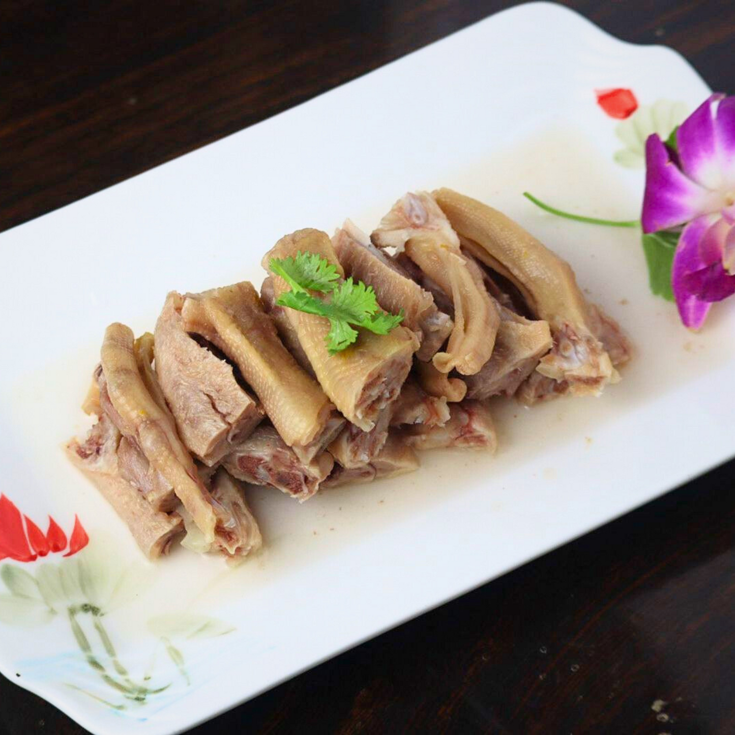 Special Duck Feet & Wings In Rose Liqueur