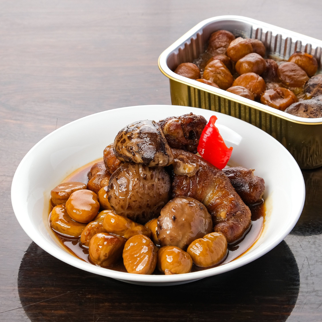 Stewed Pork Leg with Chestnut & Mushroom