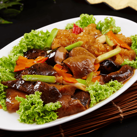 红焖海参鱼鳔 Braised Sea Cucumber w Fish Maw (Medium)
