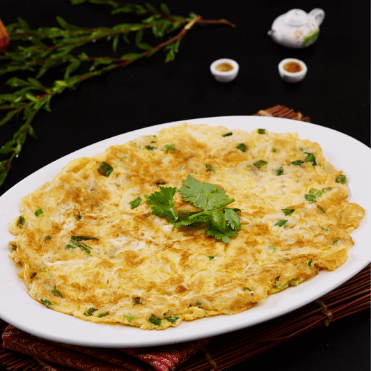 银鱼煎蛋 White Bait Omelette